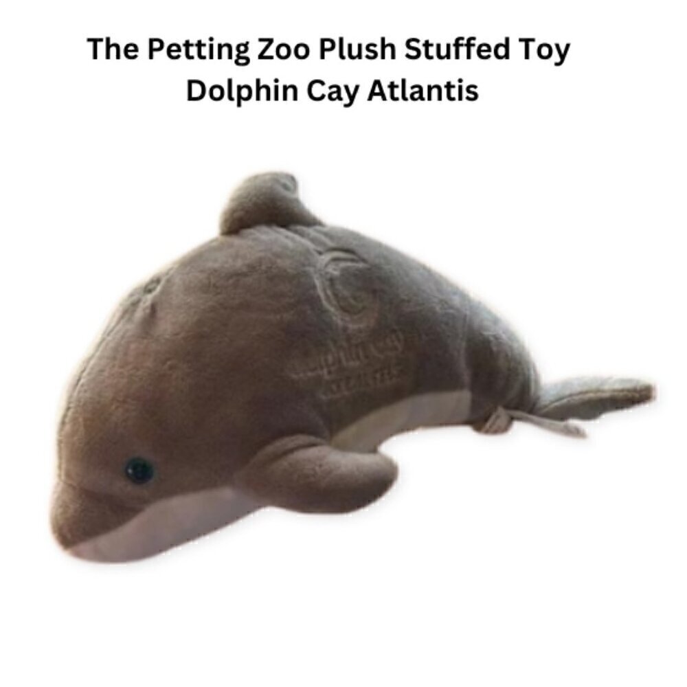 The Petting Zoo Dolphin Cay Atlantis Plush Toy 14"